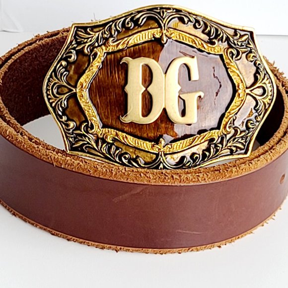big gold buckle belt